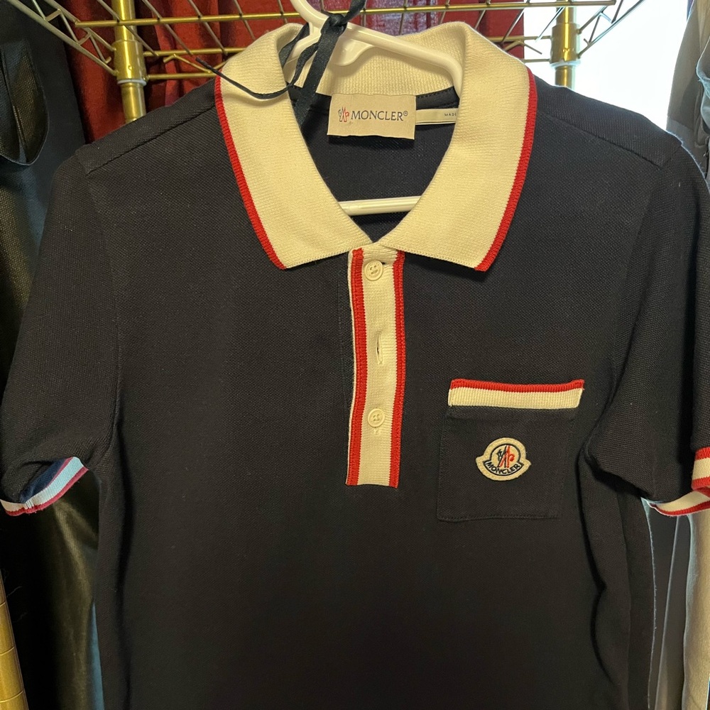 Blue Moncler Polo shirt - Kid’s Shirt